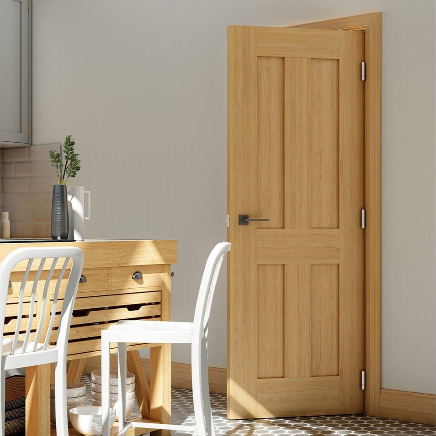 Eton 4 Flat Panel Internal Door - Lifestyle Image 2