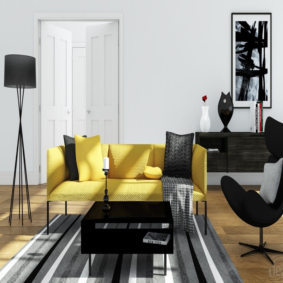 Eton Internal Engineered Primed White Door - Lifestyle Image 1