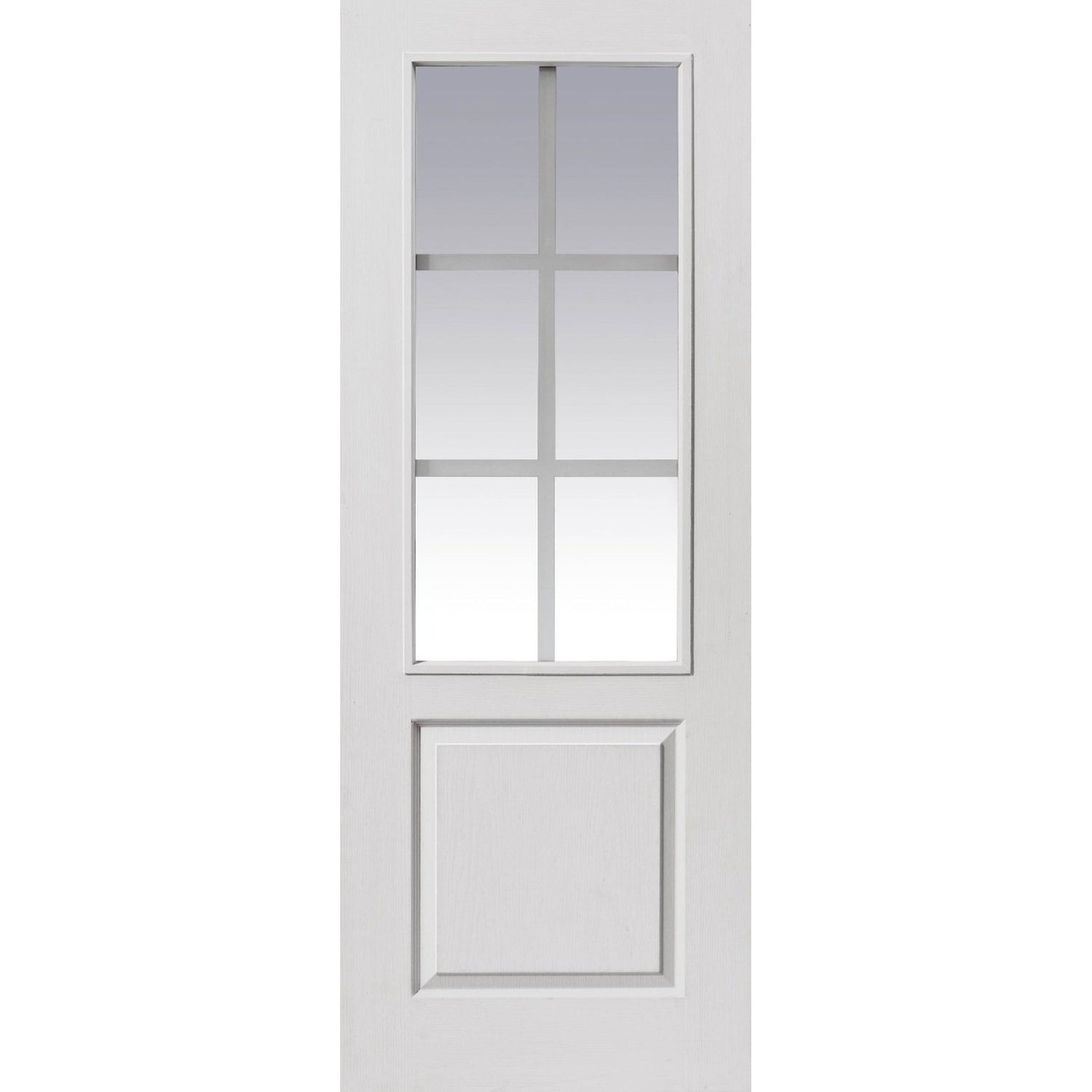 Faro White Primed Glazed Fire Door - Main Product Image