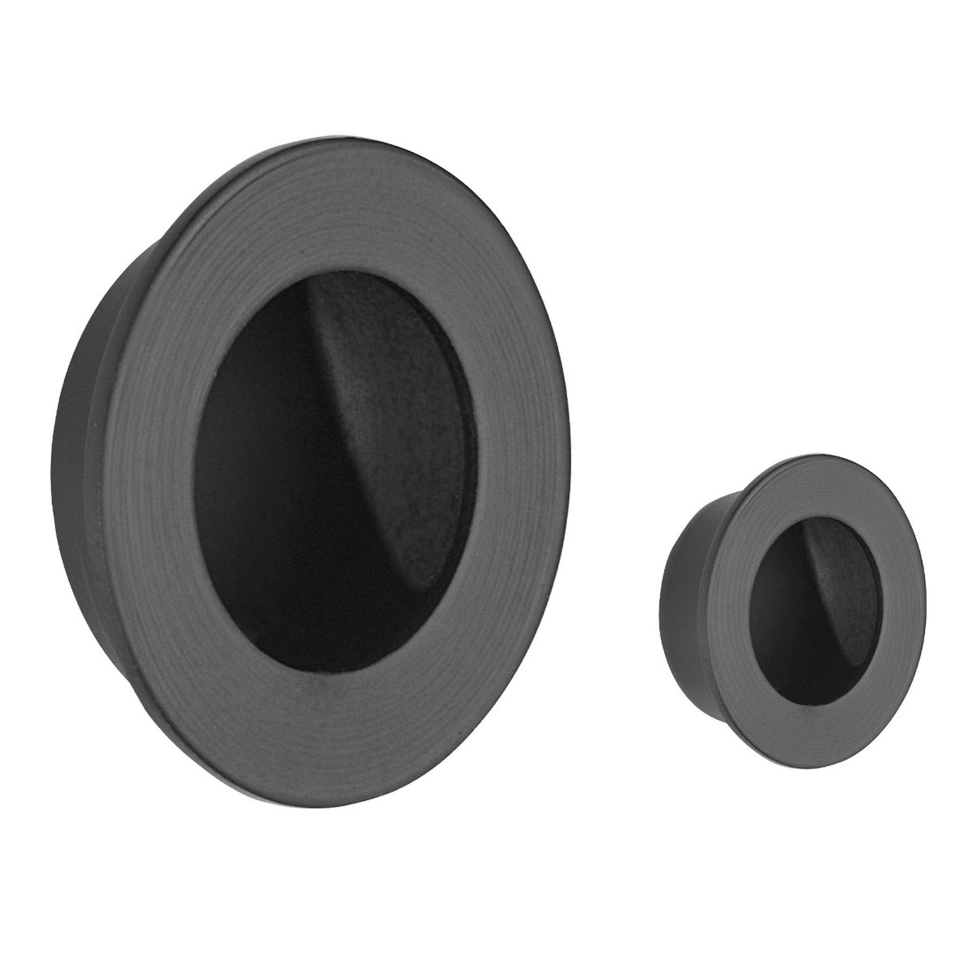 JB Kind Flush Door Pull Pack Matt Black - Main Product Image