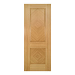 Product oak Kensington flat internal door with solid panel design