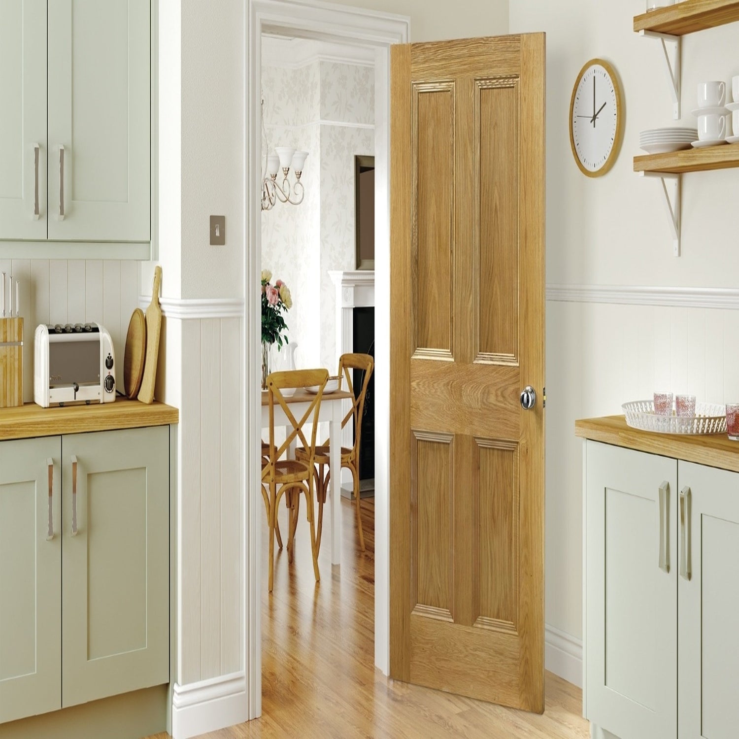 Kingston Oak Fire Door - Lifestyle Image 1