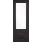 Knightsbridge Black Primed Glazed Internal Door - Main Product Image