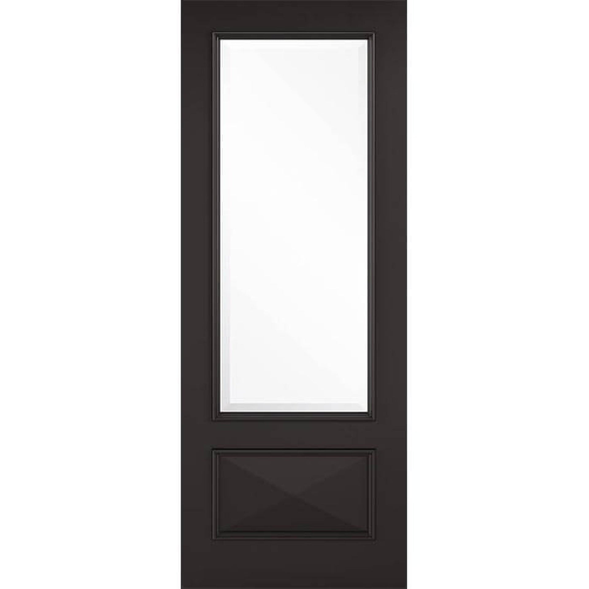 Knightsbridge Black Primed Glazed Internal Door - Main Product Image