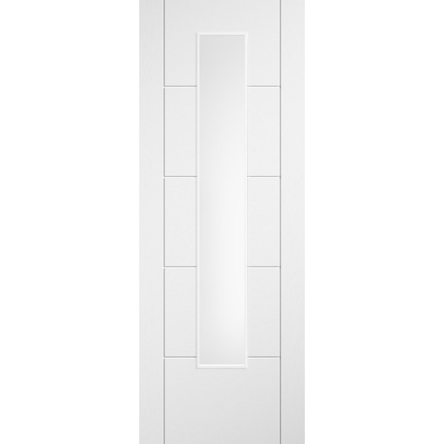 Ladder White Prefinished Laminate Glazed Door - Main Product Image