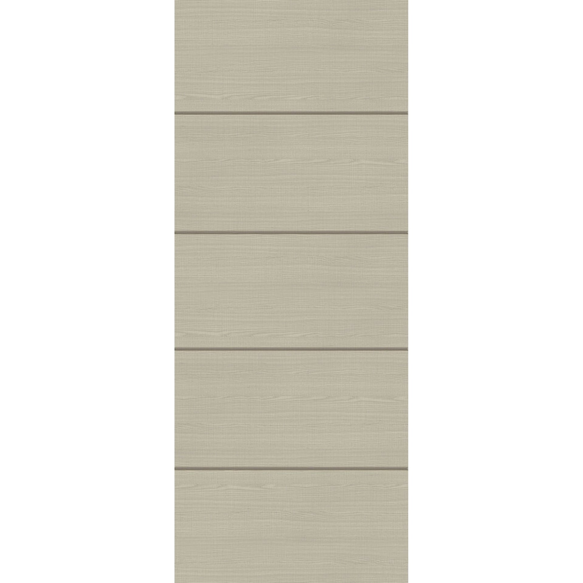 Light Grey Flush Horizontal Inlay Prefinished Internal Door - Main Product Image