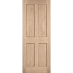 London Flat 4P Prefinished Oak Internal Door - Main Product Image