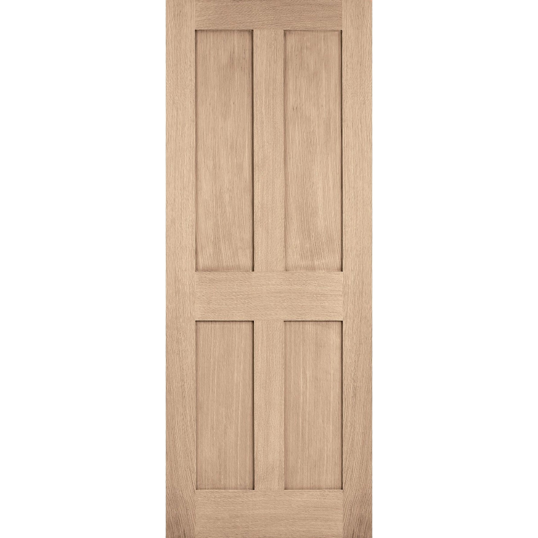 London Flat 4P Prefinished Oak Internal Door - Main Product Image