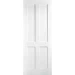 London Flat 4P White Primed FD30 Internal Fire Door - Main Product Image