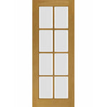 London French Glazed Oak Veneer Door