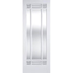 Manhattan White Primed Clear Glazed Internal Door - Main Product Image