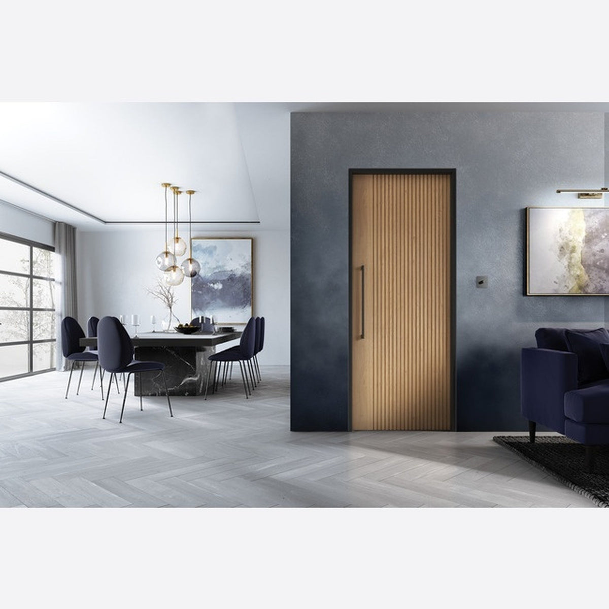 Melbourne Prefinished Oak Internal Door - Lifestyle Image 2