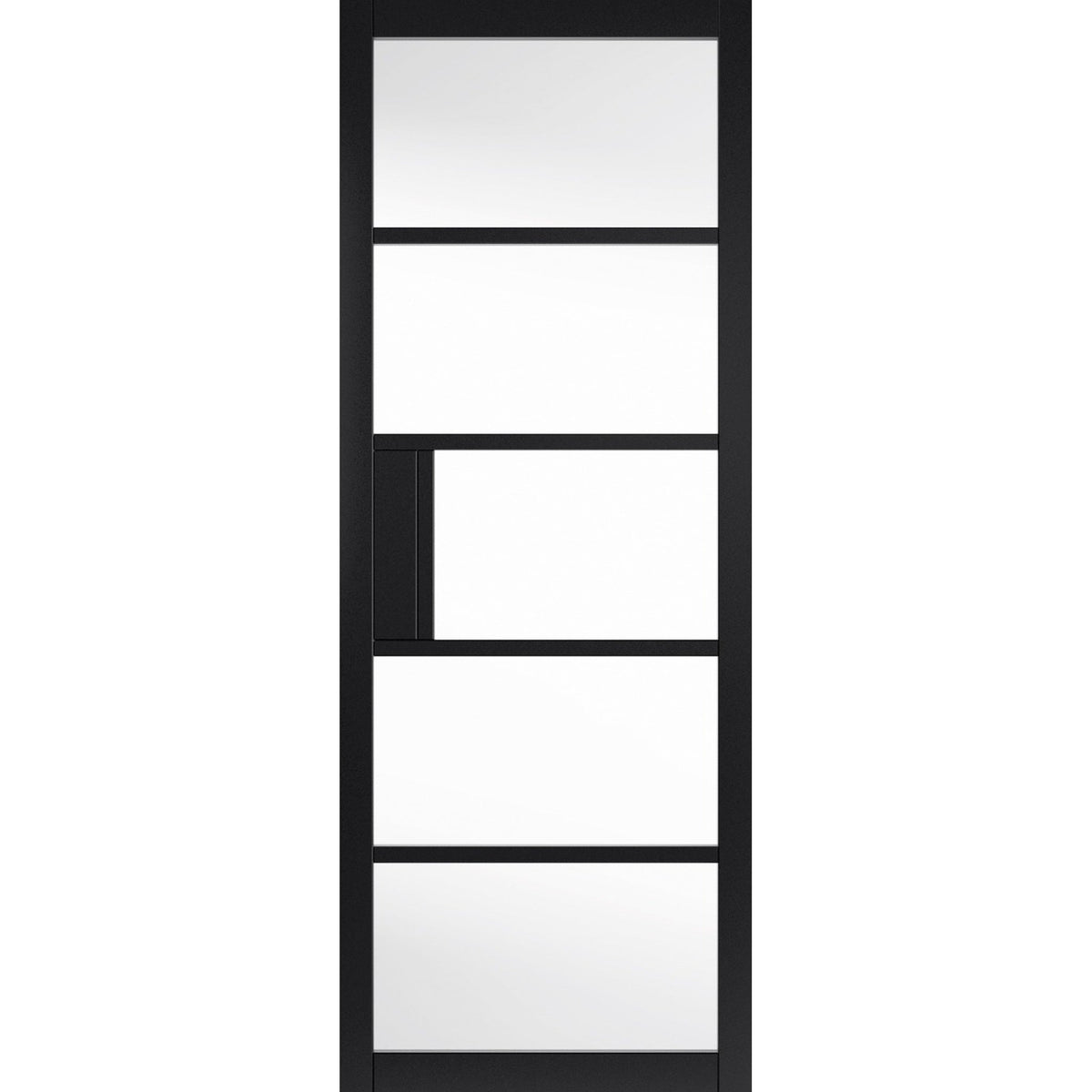 Metro Black Clear Glass Internal Door - Main Product Image