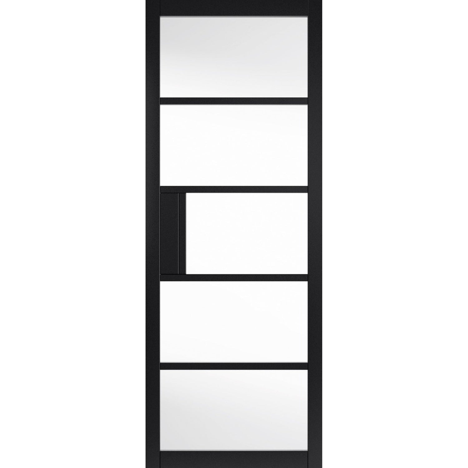 Metro Black Clear Glass Internal Door - Main Product Image