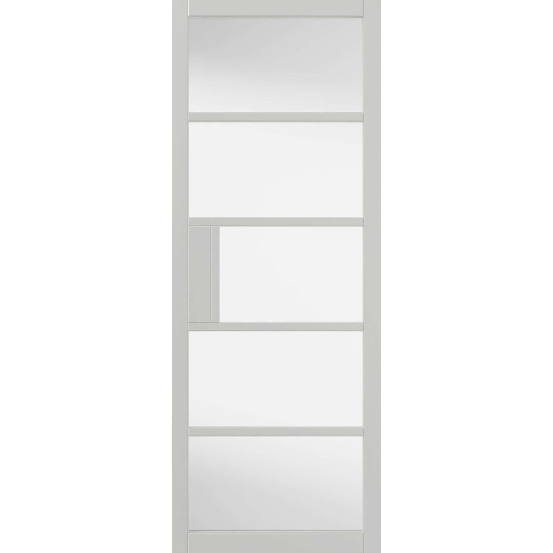 Product Metro white clear glass internal door
