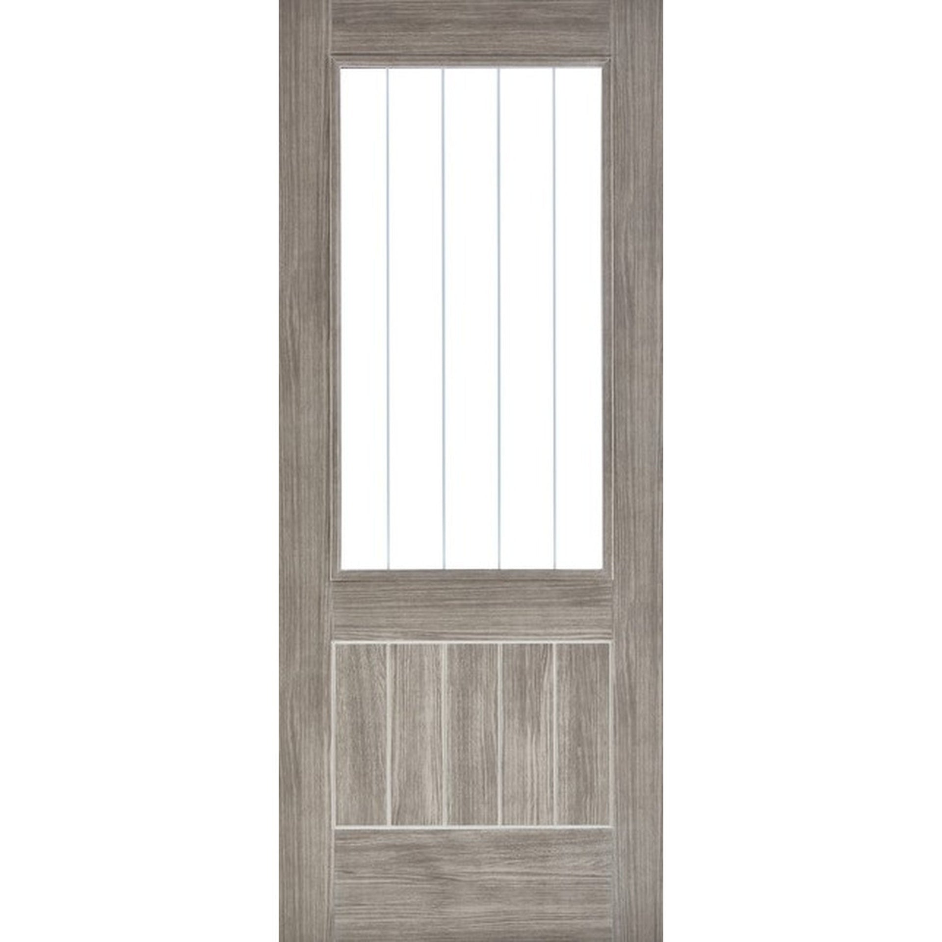 Mexicano Light Grey Laminated Glazed Internal Door - Main Product Image