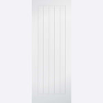 Product white primed FD30 fire door with vertical groove design
