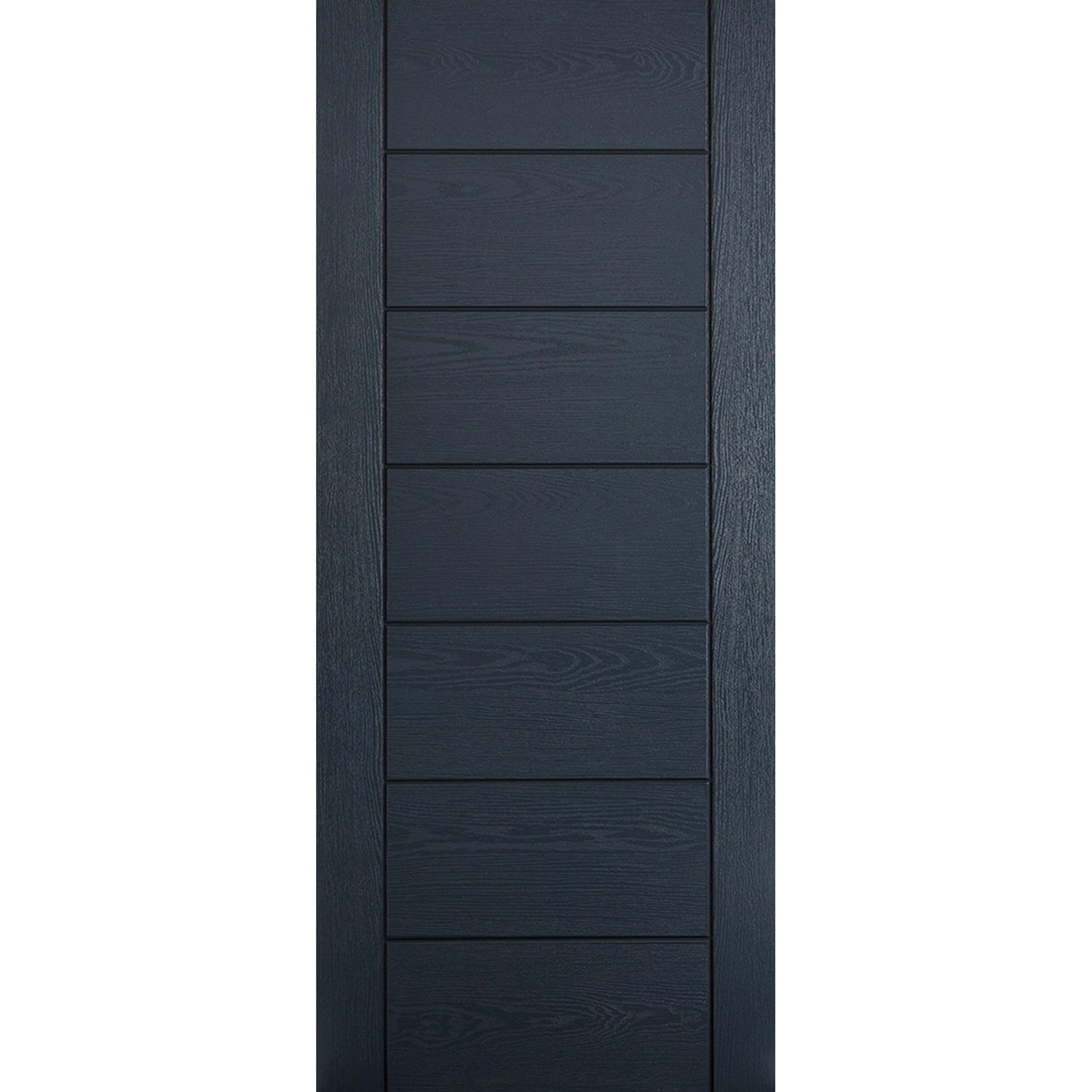 Modica Grey 7 Panel GRP External Door - Main Product Image