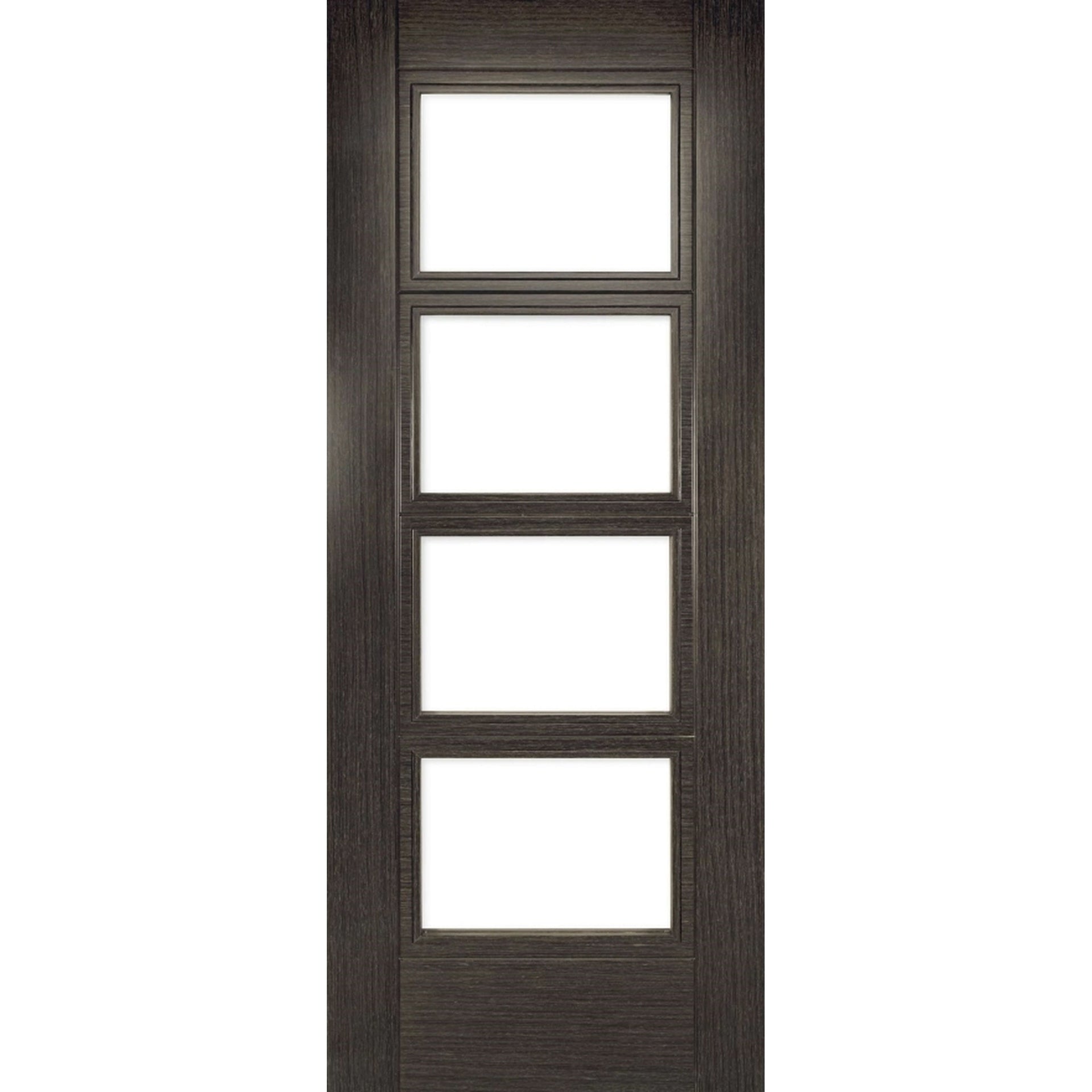 Montreal Glazed Prefinished Dark Grey Ash Door - Main Product Image
