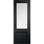 Murcia Black Prefinished Clear Glazed Door - Main Product Image