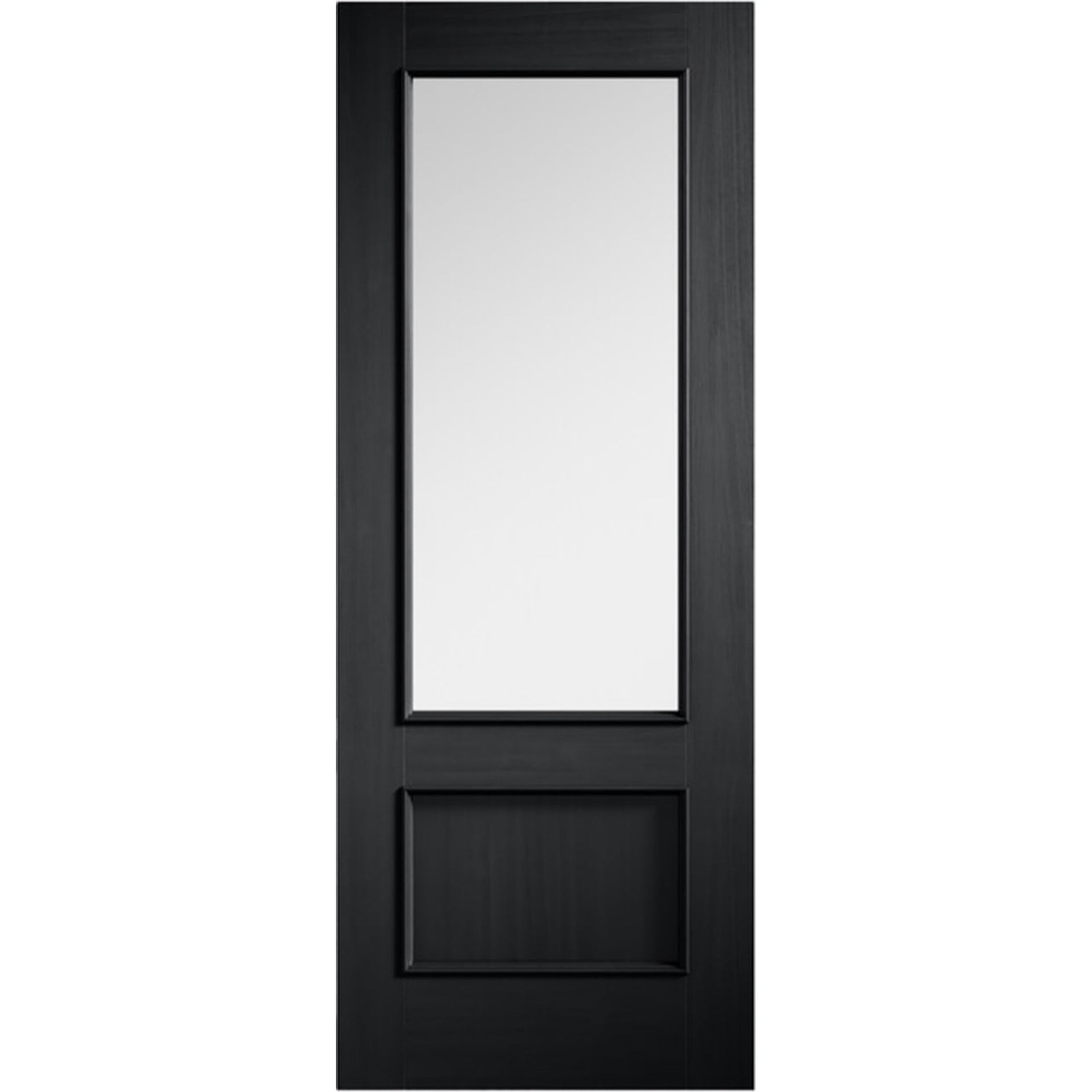 Murcia Black Prefinished Clear Glazed Door - Main Product Image