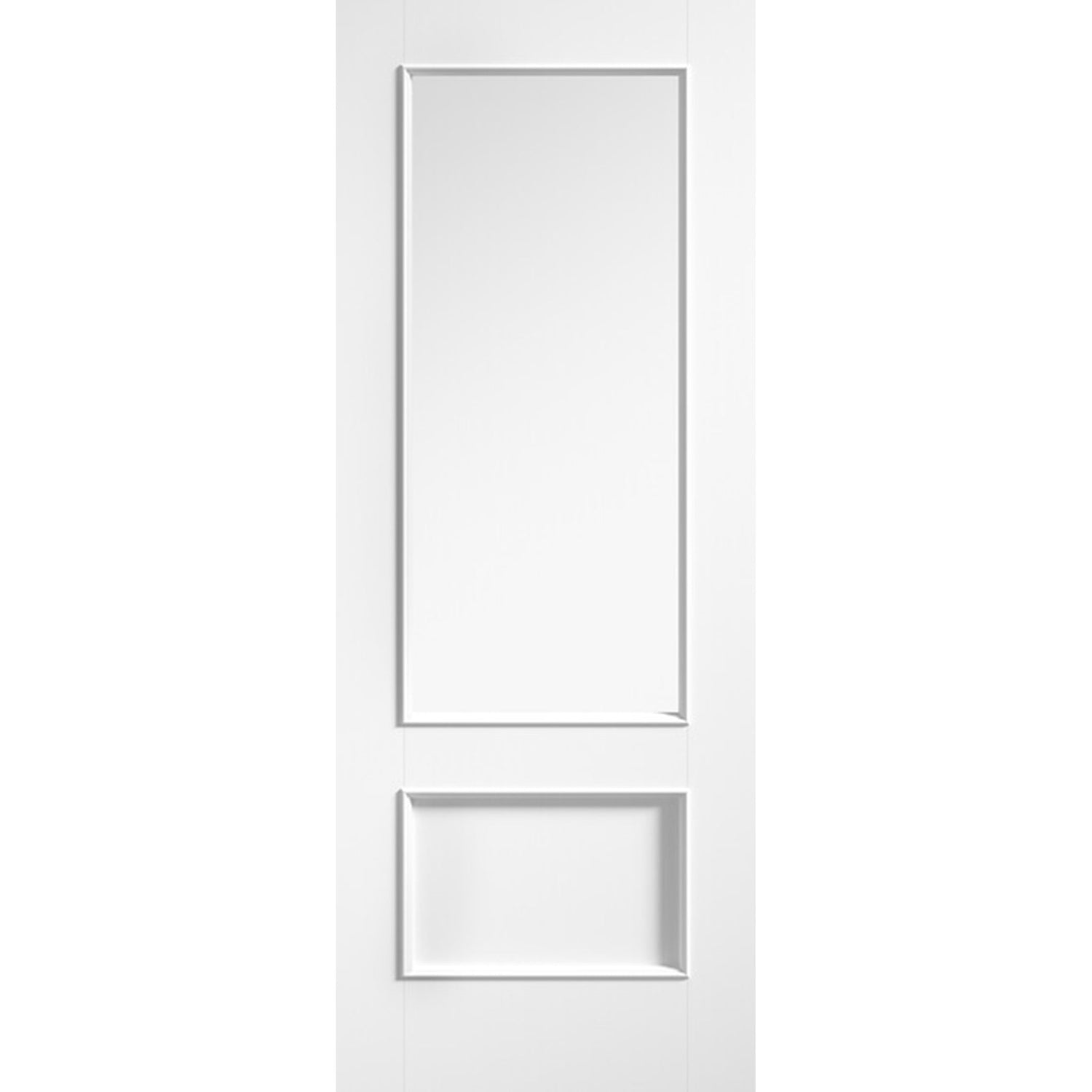 Murcia White Primed Clear Glazed Door - Main Product Image