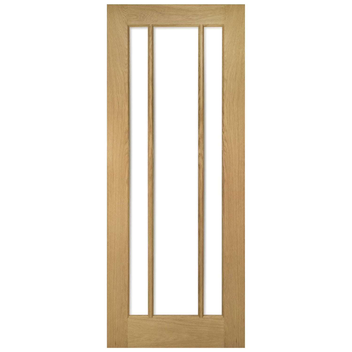Norwich Modern Glazed Oak Door - Main Product Image