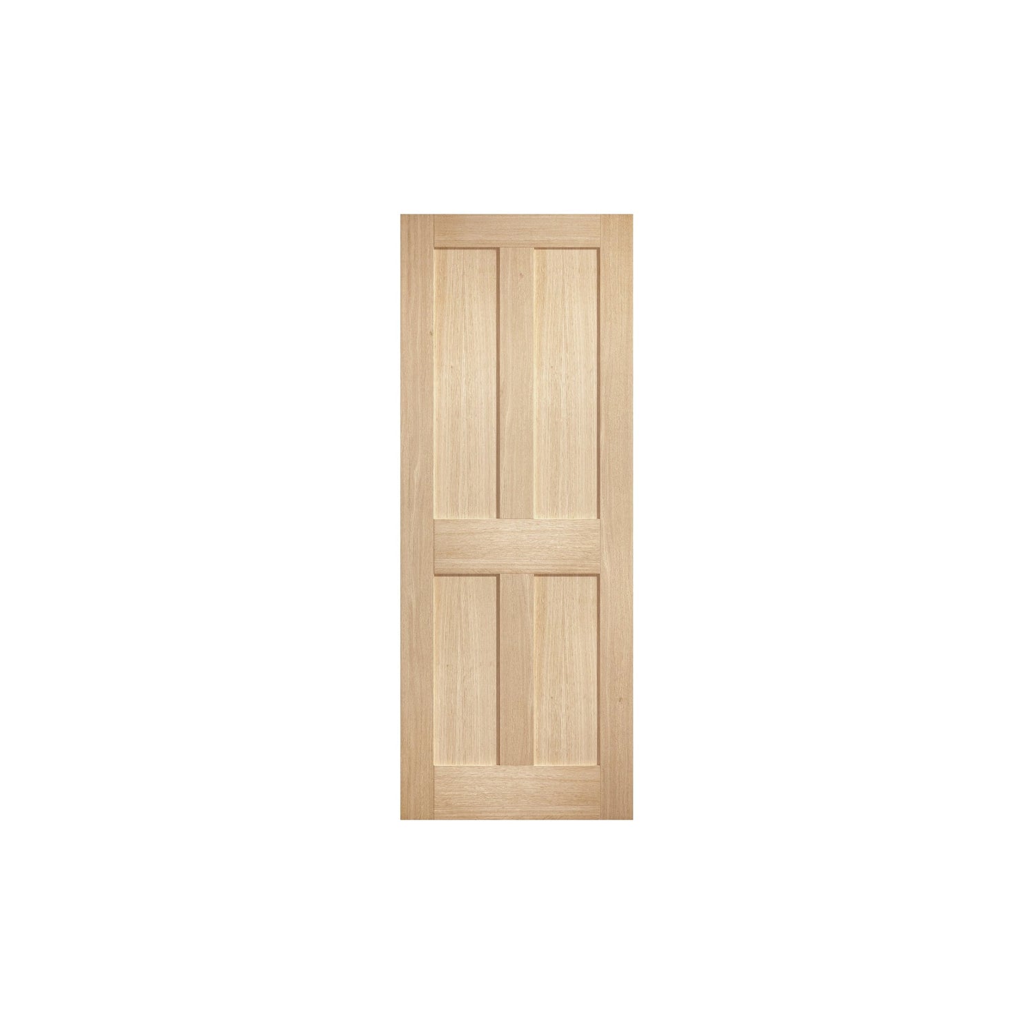 Oak Victorian 4 Panel Unfinished Internal Door - Main Product Image