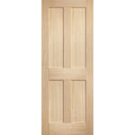 Oak Victorian 4 Panel Unfinished Internal Door - Main Product Image