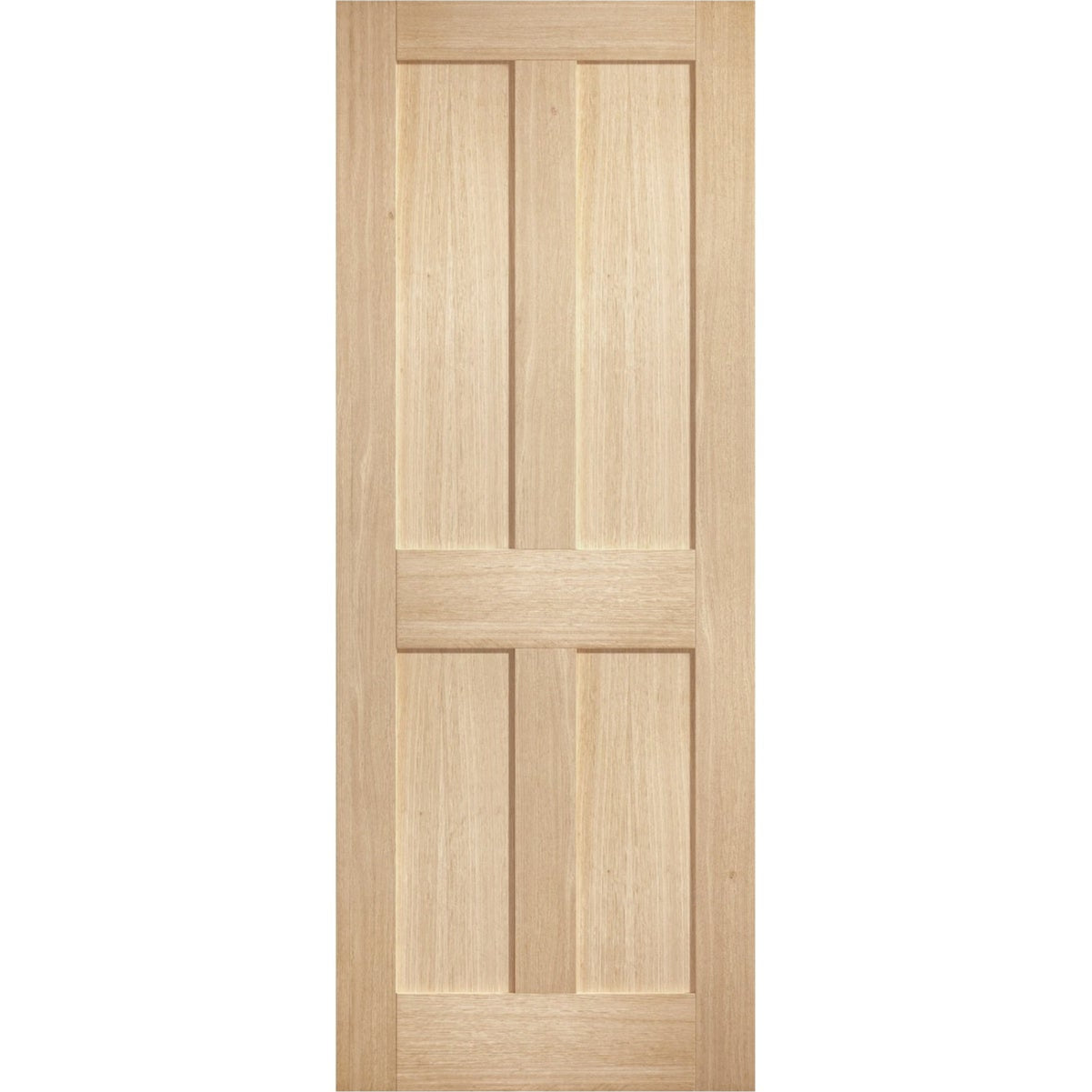 Oak Victorian 4 Panel Unfinished Internal Door - Main Product Image