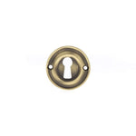 Product Old English solid brass key escutcheon pair polished finish