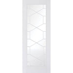 Orly White Primed Internal Glazed Door - Main Product Image