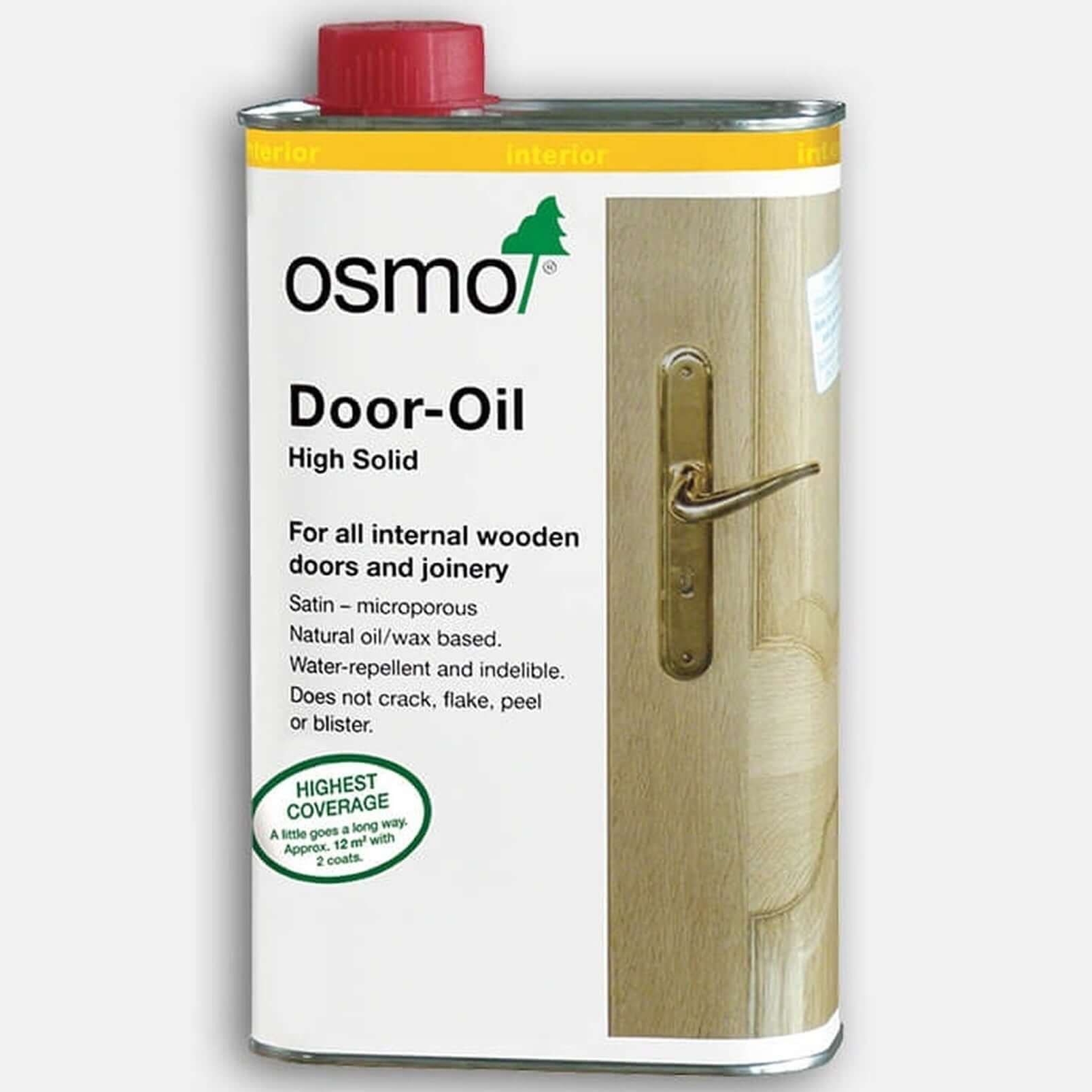 Product Osmo Door Oil raw matt finish applied to wood