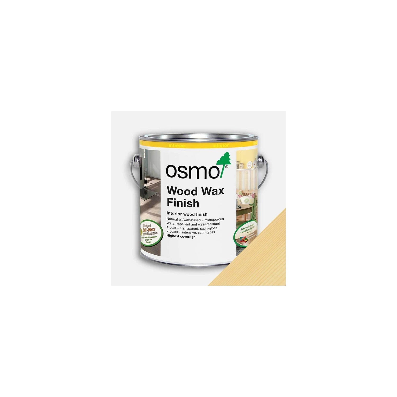 Osmo Wood Wax Finish - Clear - Main Product Image