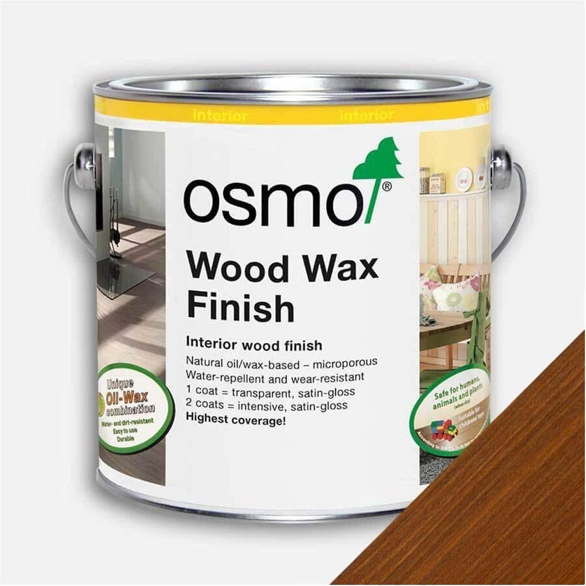 Product Osmo Wood Wax Finish Cognac tin