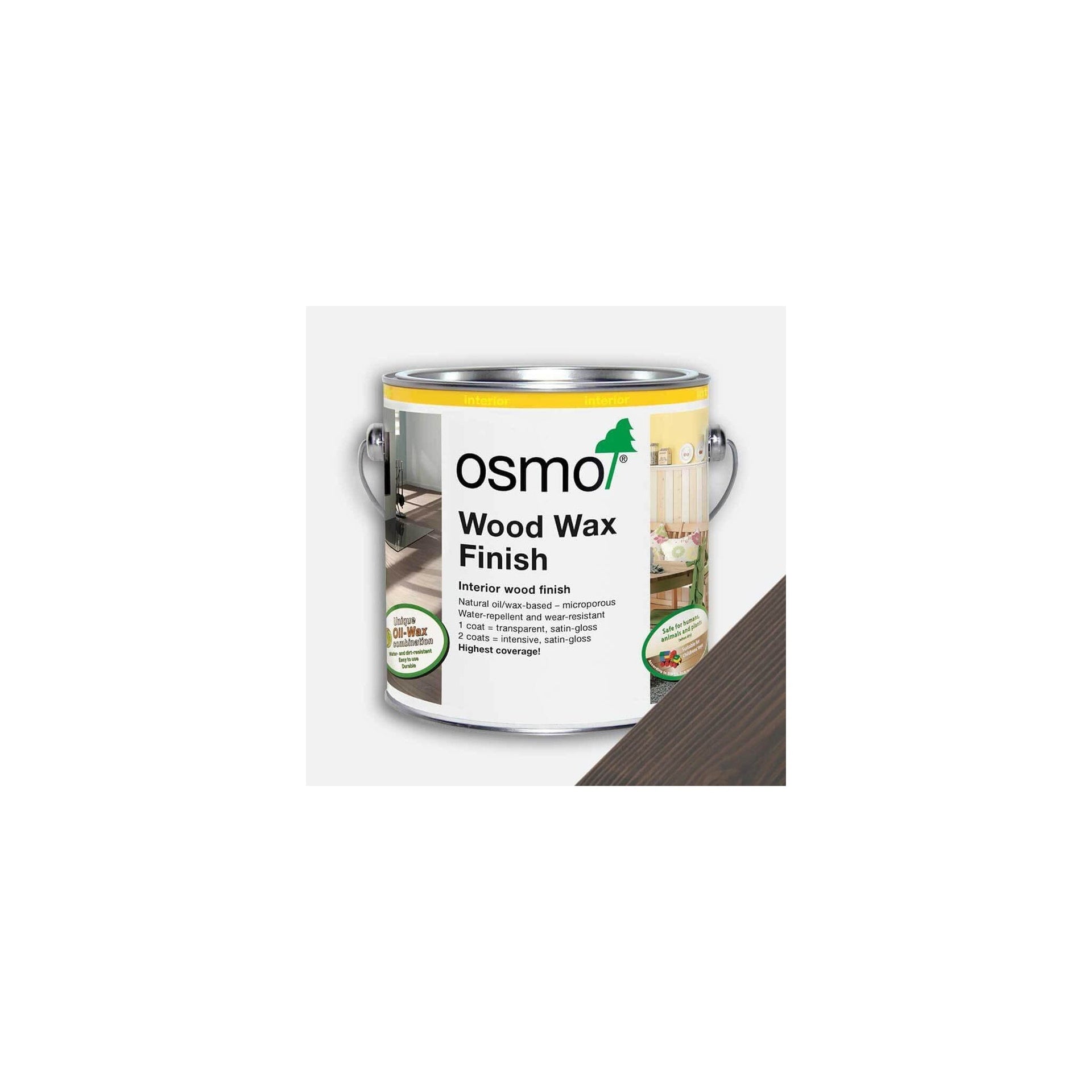Osmo Wood Wax Finish - Granite Grey - Main Product Image