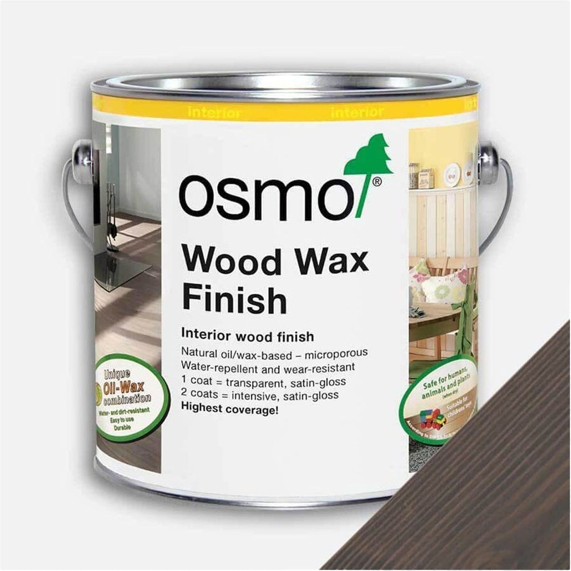 Buy Osmo Wood Wax Finish - Granite Grey online UK