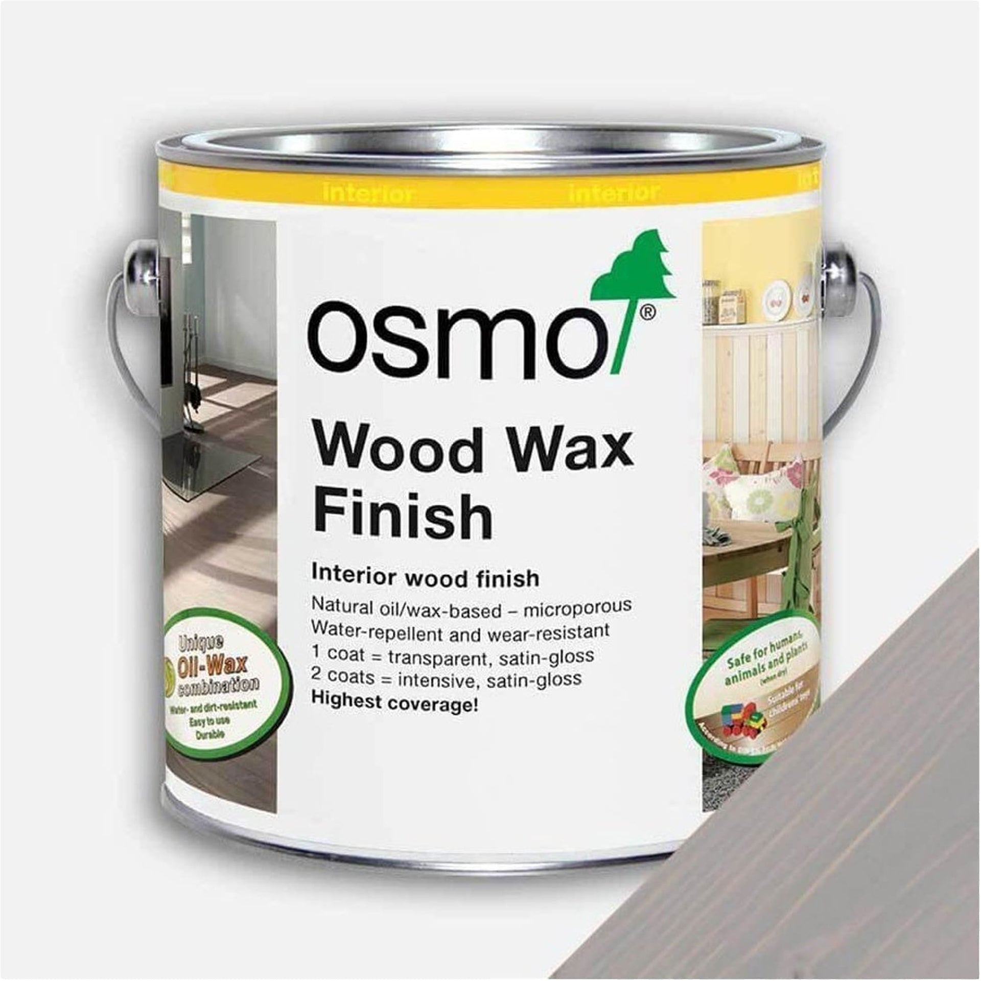 Buy Osmo Wood Wax Finish - Silk Grey online UK