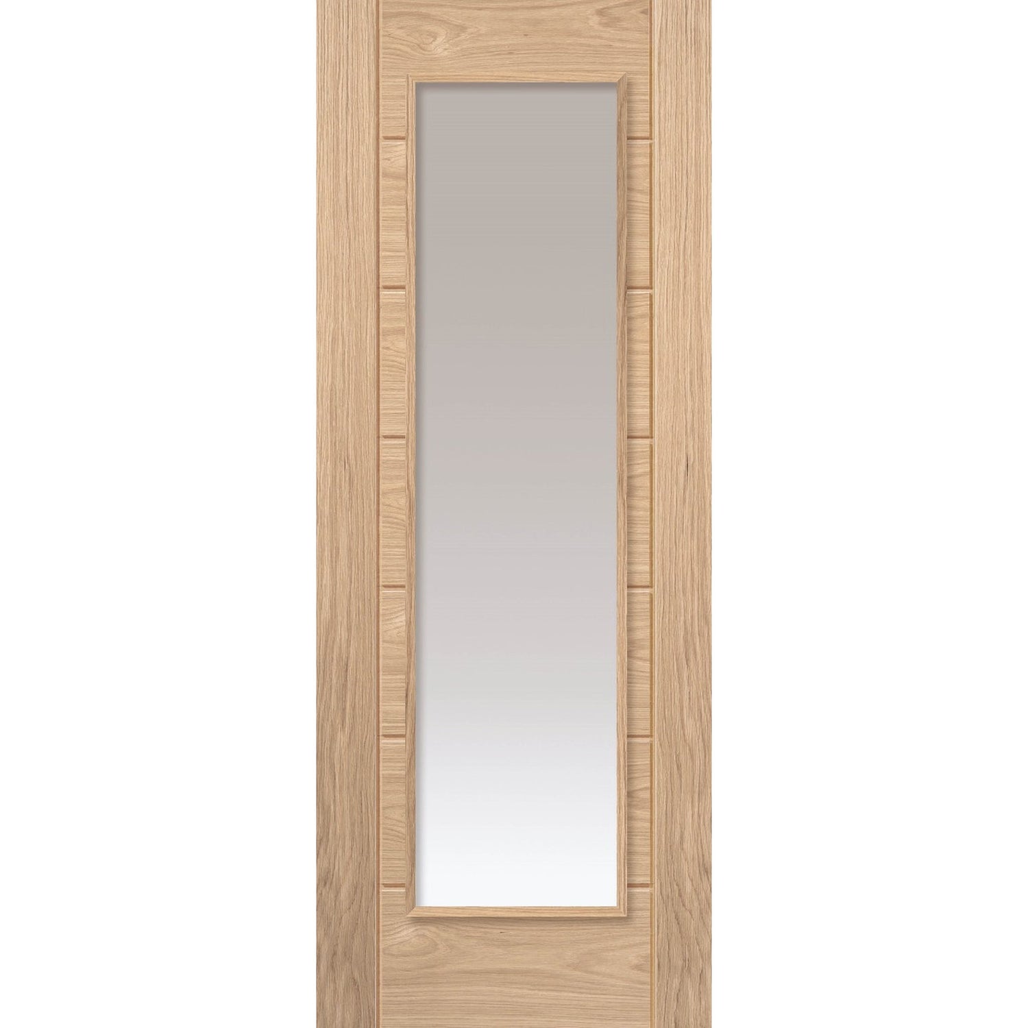 Palomino Unfinished Oak Glazed Internal Door - Main Product Image