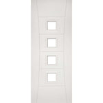 Pamplona Internal White Primed Clear Glazed Door - Main Product Image