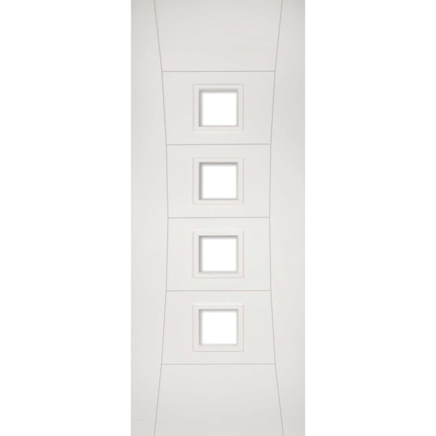 Pamplona Internal White Primed Clear Glazed Door - Main Product Image