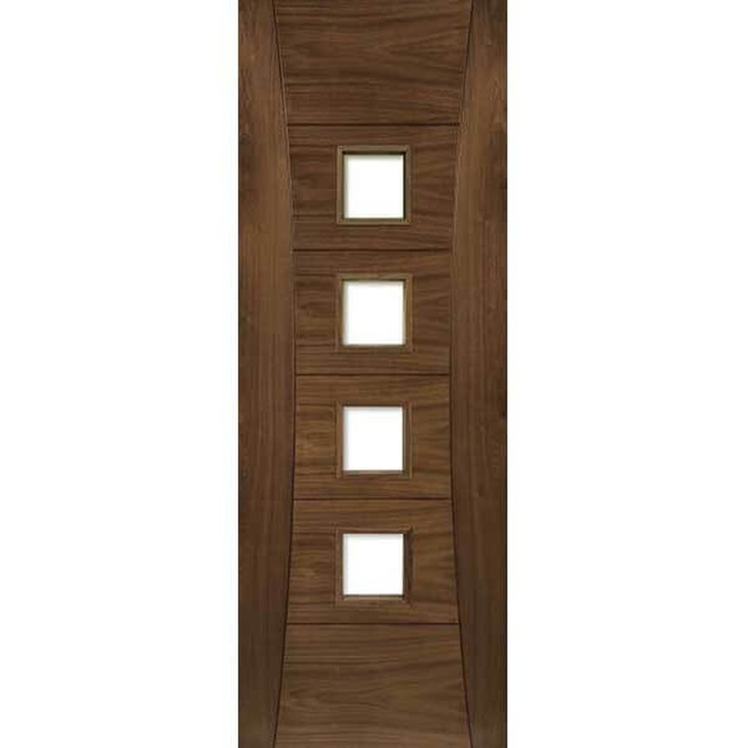 Pamplona Prefinished Glazed Walnut Door - Lifestyle Image 1