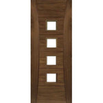 Pamplona Prefinished Glazed Walnut Door - Main Product Image