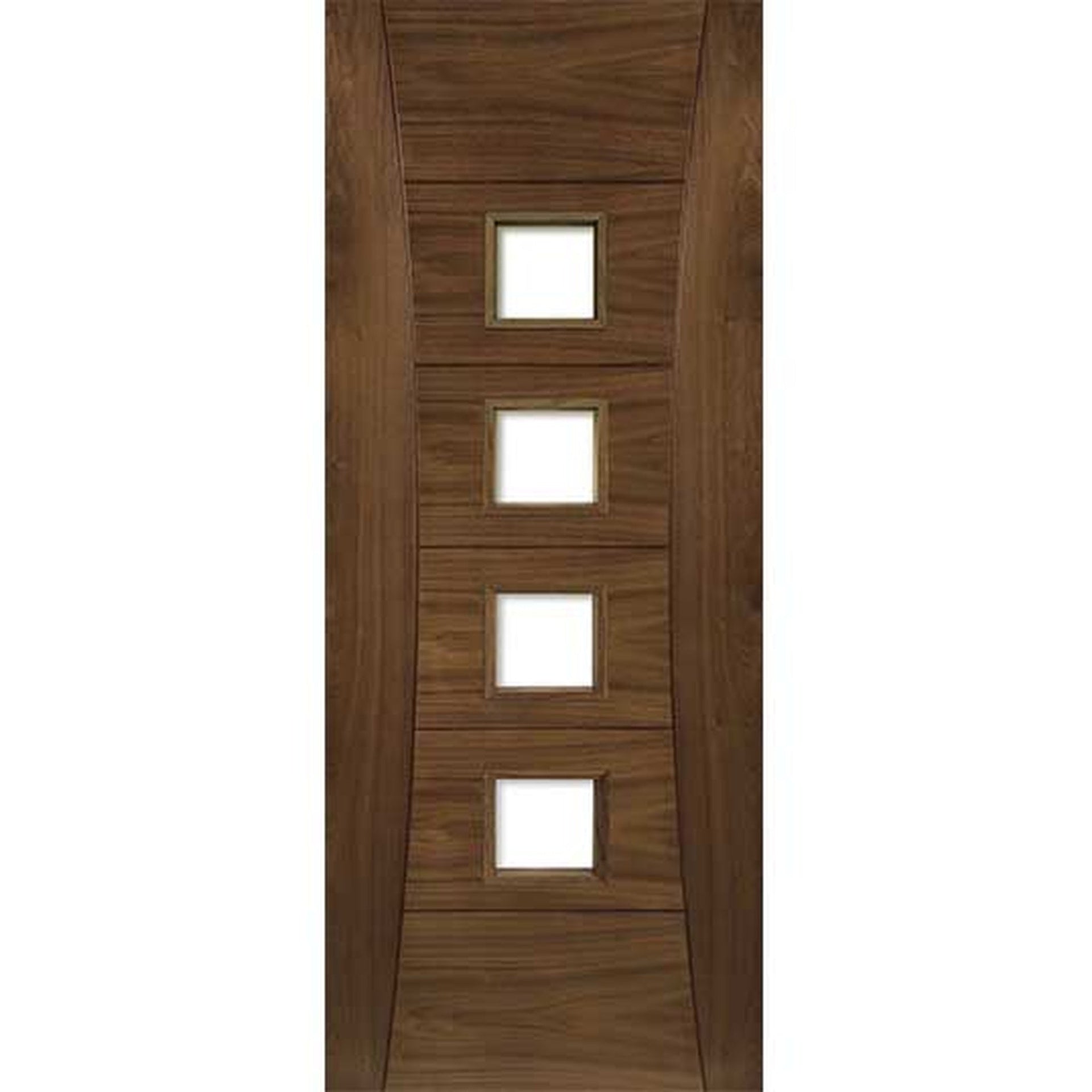 Pamplona Prefinished Glazed Walnut Door - Main Product Image