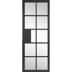 Plaza Black Clear Glass Internal Door - Main Product Image
