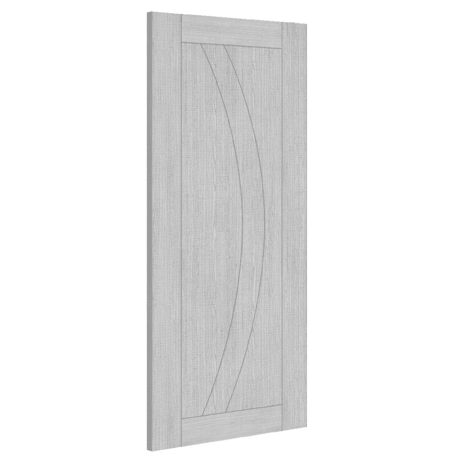 Ravello Prefinished Light Grey Ash FD30 Fire Door - Lifestyle Image 1