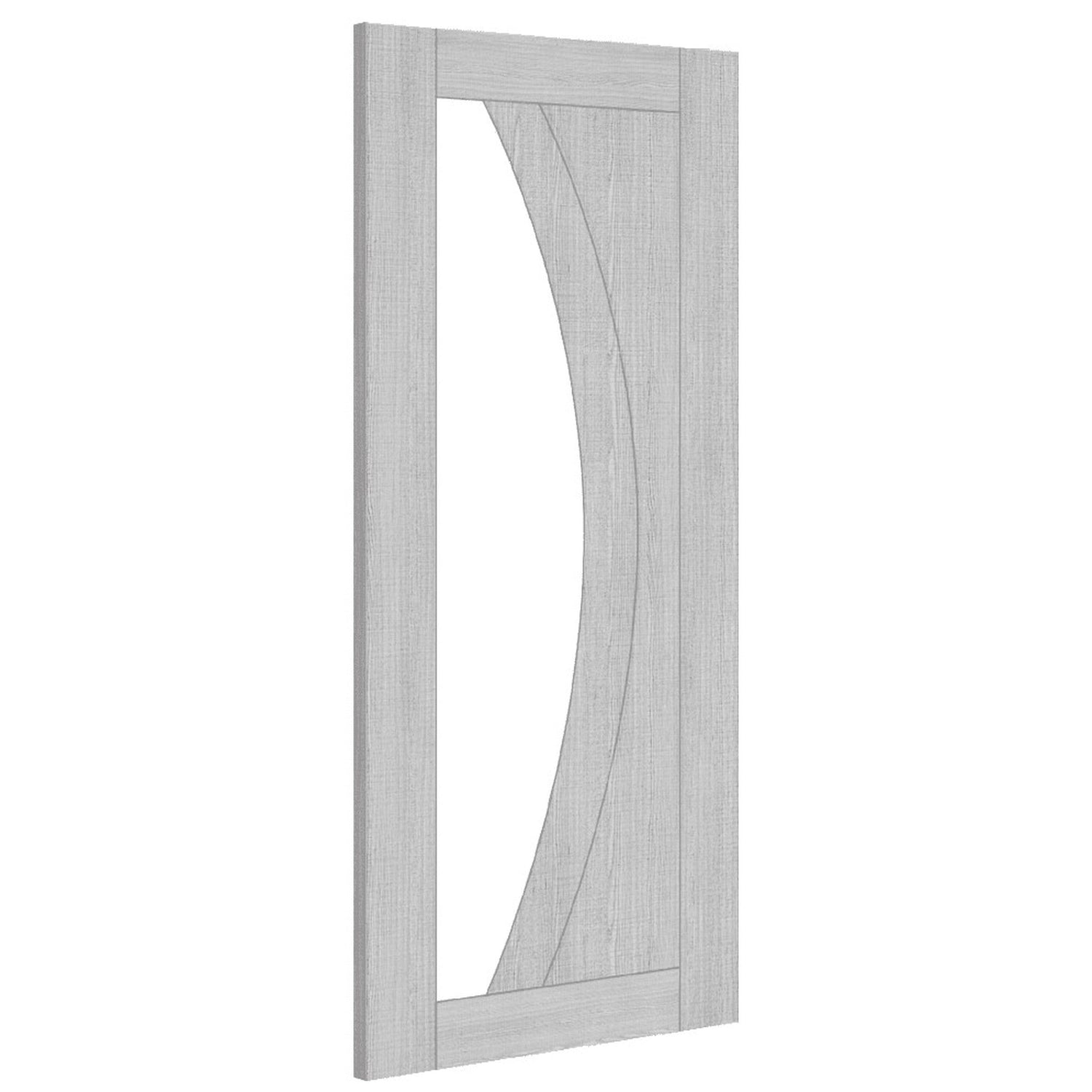 Ravello Prefinished Light Grey Ash Glazed Internal Door - Lifestyle Image 1