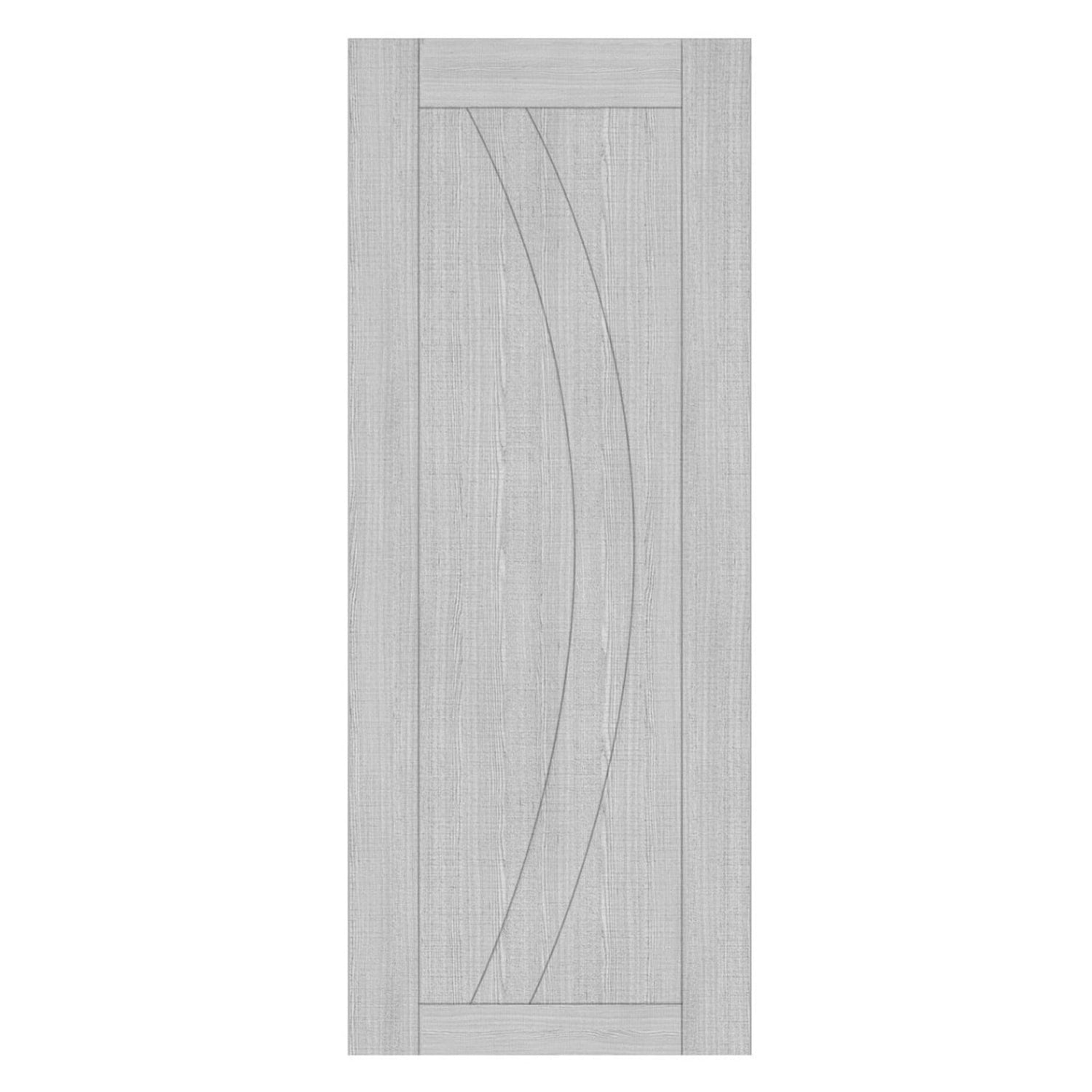 Ravello Prefinished Light Grey Ash Internal Door - Main Product Image