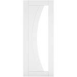 Ravello White Primed Glazed Internal Door - Main Product Image