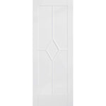Reims 5 Panel Diamond White Primed FD30 Fire Door - Main Product Image